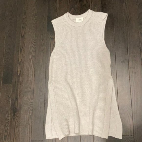 Aritzia Wilfred Durandal Tunic Beige Knit Wool Sweater - Picture 2 of 12